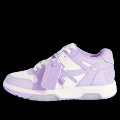 Off-White Out Of Office Calf Leather Sneaker 'Purple White' (Women's)
