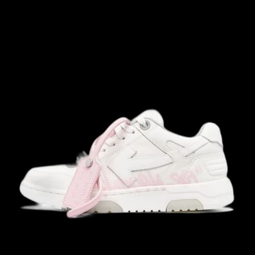 Off-White Off White Out Of Office OOO Low Top Sneaker 'For Walking' White Pink (W) (2021)