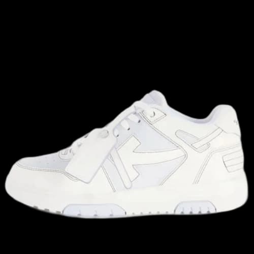 Off-White Out Of Office Leather Sneakers 'Light blue White' (Women's)
