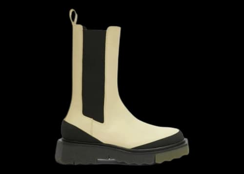 OFF-WHITE Calf Sponge Chelsea Boot Cream Military (Women's)