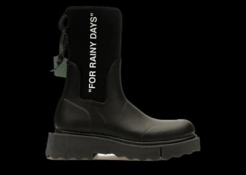 OFF-WHITE For Rainy Days Rain Boot Black (Women's)