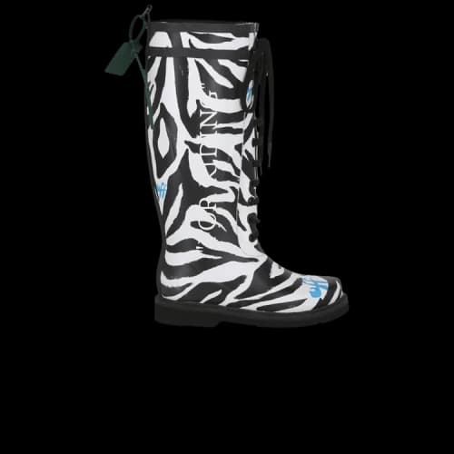 Off-White Rubber Boot 'For Riding - Zebra' (Women's)