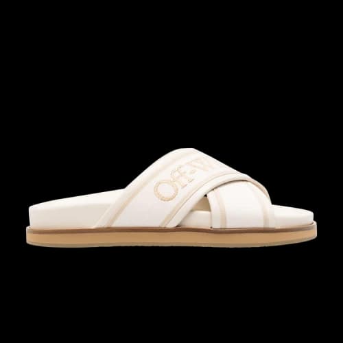 Off-White Cloud Criss Cross Sliders 'Cream White Beige' (Women's)