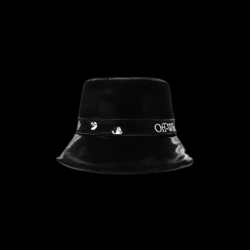 Off-White Logo Rain Cap 'Black/White'