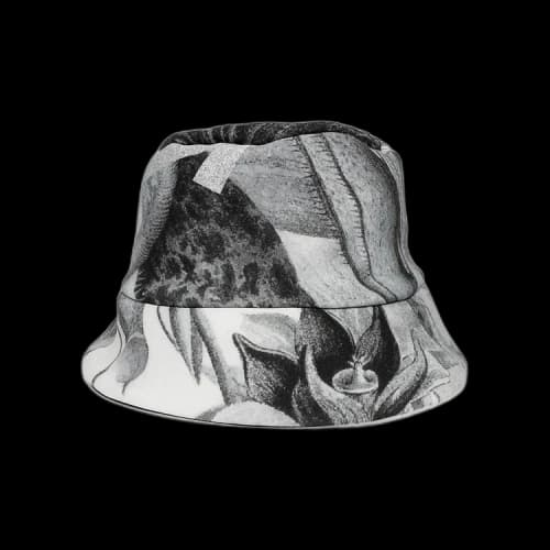 Off-White Logo Viscose Rain Cap 'Black/White'
