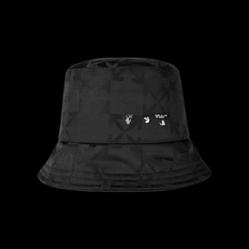 OFF-WHITE Monogram Bucket Hat Black/Silver