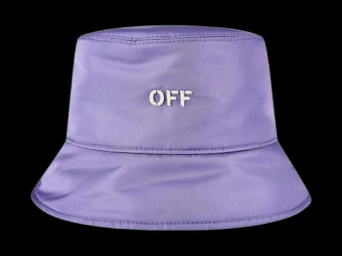 OFF-WHITE NY Off Stamp Rever Bucket Hat Lilac/White