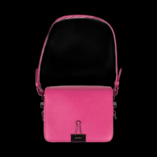 Off-White Leather Classic Shoulder Bag 'Pink'