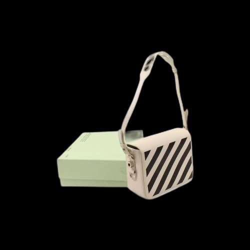 Off-White Diag Binder Clip Bag 'Black/White'