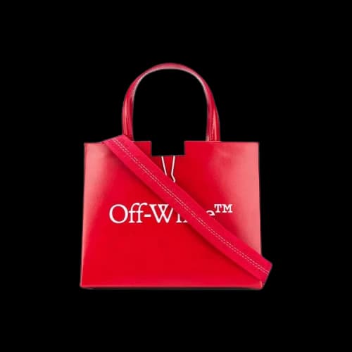 Off-White Mini Logo Print Box Bag 'Red'