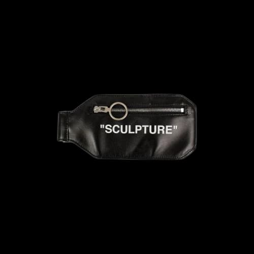 Off-White Leather Sculpture XS Pouch Belt Bag 'Black'