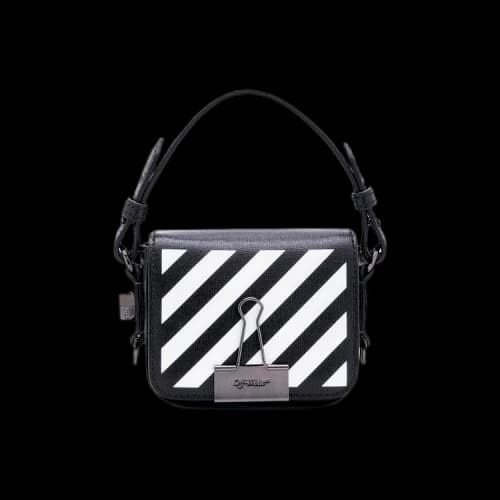 Off-White Diagonal Baby Flap Bag 'Black '
