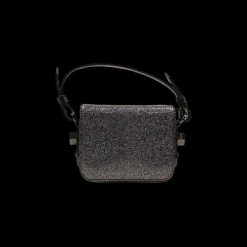 Off-White Glitter Baby Flap Bag 'Silver'