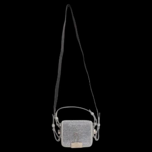 Off-White Crystal Embellished Mini Bag 'Gray'