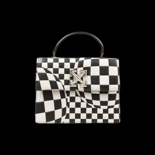 Off-White Check Jitney Tote 'Black/White'