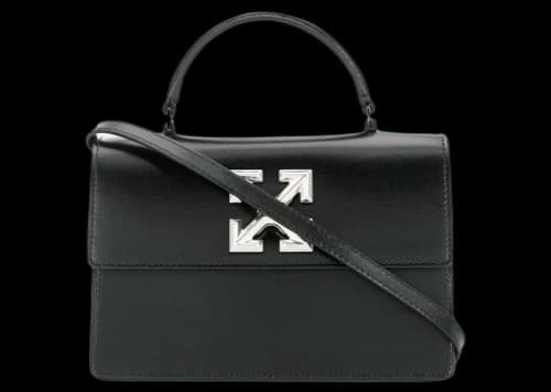 OFF-WHITE Arrow Logo Shoulder Bag Black