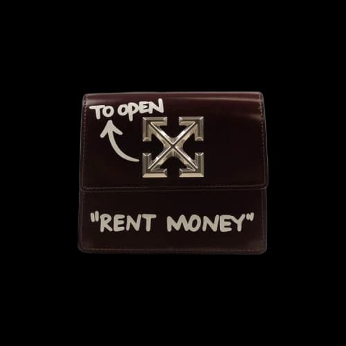 Off-White Quote Jitney 0.7 Bag 'Burgundy'