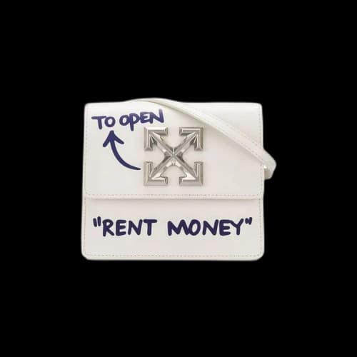 Off-White 0.7 Jitney Quote Bag 'White/Violet'
