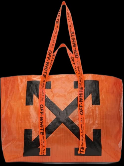 OFF-WHITE Arrows Tote Bag Orange Black