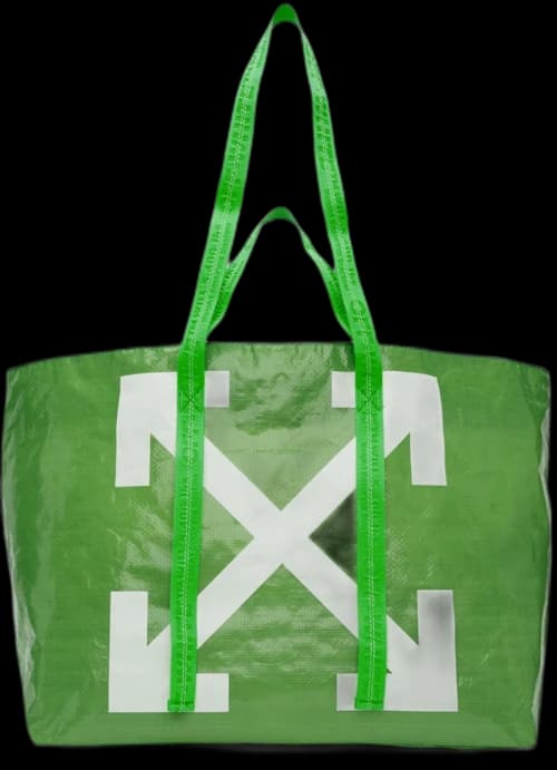 OFF-WHITE Arrows Tote Bag Green White