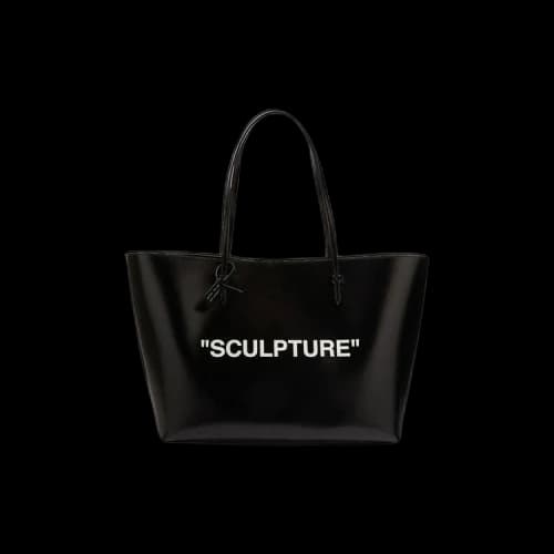 OFF-WHITE Day Off 40 Quote Tote Bag Black/White