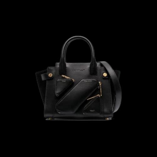Off-White Small City Leather Tote Bag 'Black'