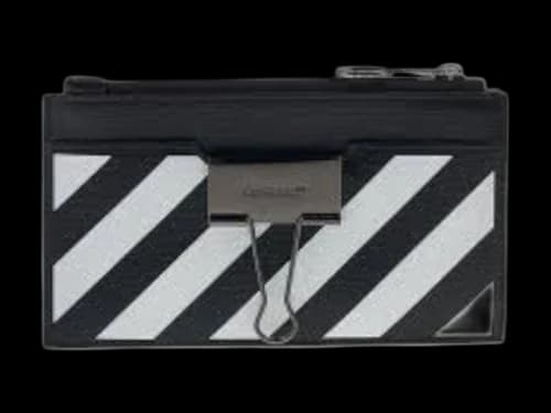 OFF-WHITE Binder Zipped Card Case Black