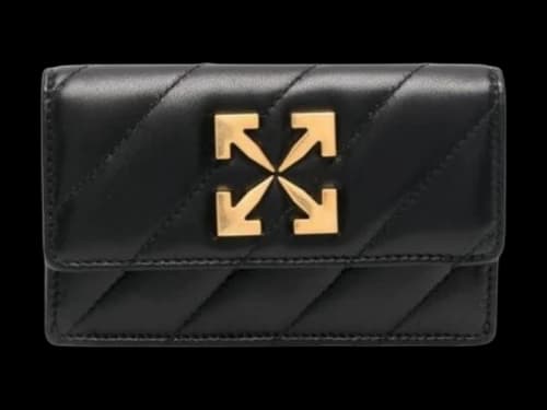 OFF-WHITE Jackhammer Flat Card Case Black