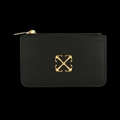 OFF-WHITE Jitney Zipped Card Case Black