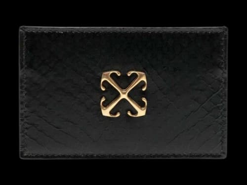 OFF-WHITE Jitney Simple Card Case Ayers Black
