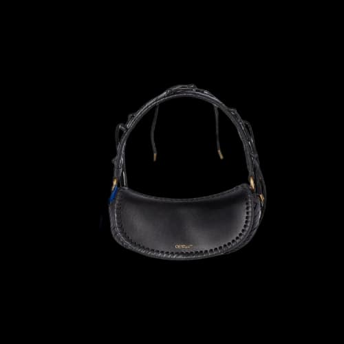 Off-White Edge Weaving Shoulder Bag 'Black'