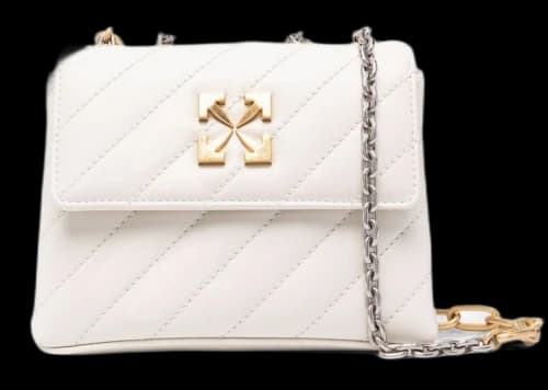 OFF-WHITE Jackhammer-19 Shoulder Bag Beige