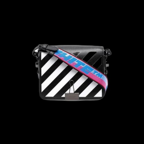 Off-White Binder Flap Shoulder Bag 'Black/White'