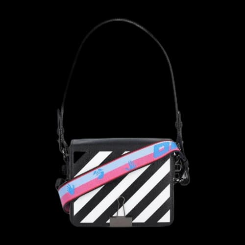 Off-White Diag Flap Shoulder Bag 'Black/White'