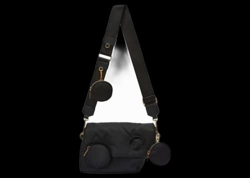 OFF-WHITE Burrow 28 Drill Shoulder Bag Black