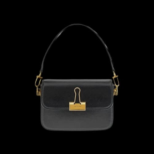 Off-White Plain Binder Shoulder Bag 'Black'