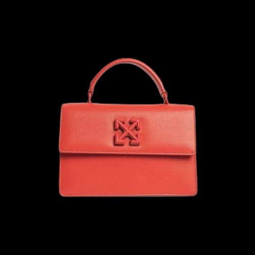 Off-White Jitney 1.4 Saffiano Top Handle Bag 'Red'