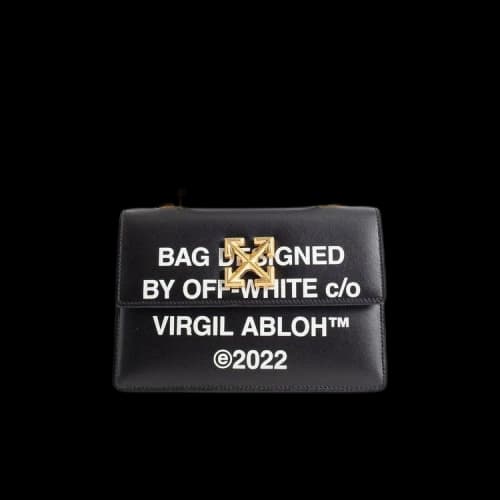Off-White Jitney 1.4 Top Handle Bag 'Black/White'