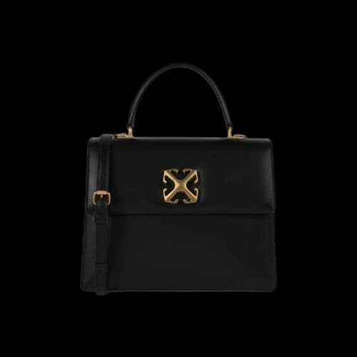 Off-White Jitney 2.8 Leather Tote Black