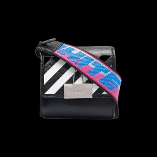 Off-White Mini Lipstick Credit Card Bag 'Black/White'