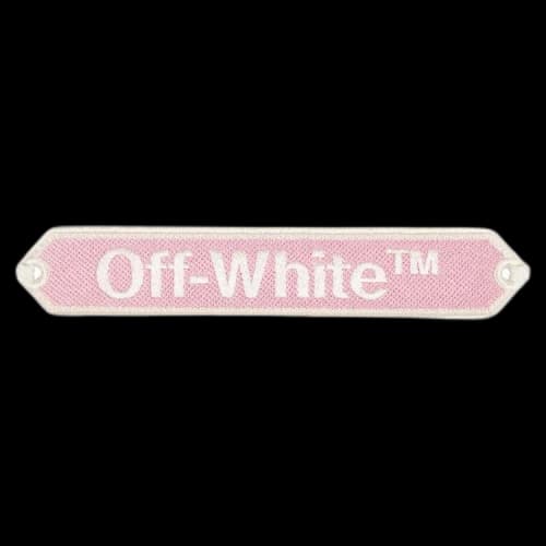Off-White Logo Macramé Bracelet 'Pink/White'