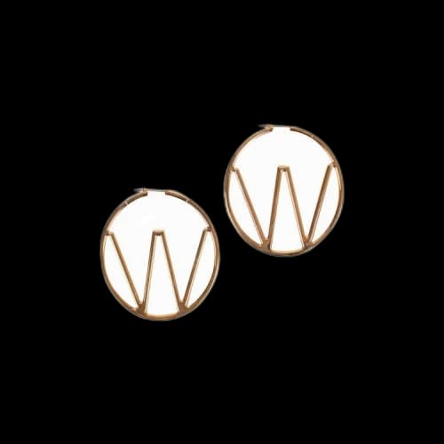 Off-White Hoop Earrings 'Rose Gold'