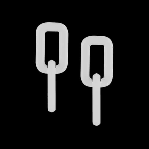 Off-White Chain Earrings 'White'