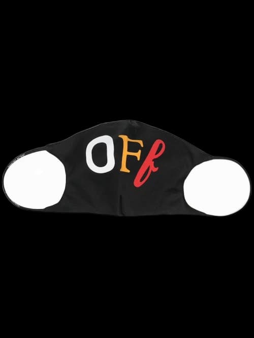 OFF-WHITE Off Logo Face Mask Black/Orange/Red