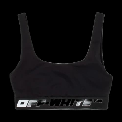 Off-White Athl Logo Band Bra 'Black'