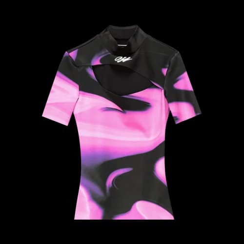Off-White Liquid Melt Cutout Tee 'Pink'