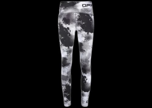 OFF-WHITE Abstract-Print Logo Leggings Grey