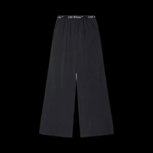 Off-White Logo Band Nylon Pants 'Black'