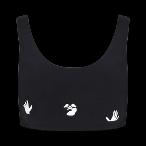 Off-White Athleisure Bra Top 'Black/White'