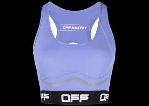 OFF-WHITE Logo-Underband Bra Top Cornflower Blue